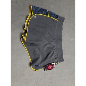 Colosseum Womens Running Shorts Gray Yellow Michigan Wolverines M 30th